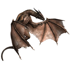 Fototapeta premium 3d render, fantasy dragon, mythological creature