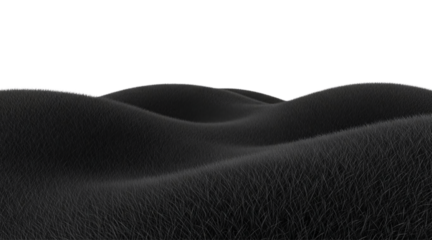 A dark and mysterious landscape of rolling hills and textured terrain