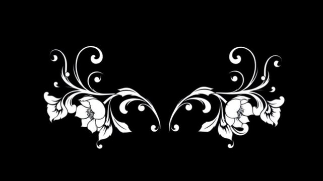 Anamorphic video Beautiful modern wedding background, Bouquet of fresh roses