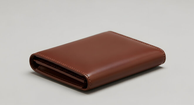 Brown leather wallet