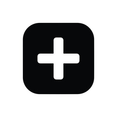 Obraz premium Add icon - Clipart, Glyph and solid icon set, Flat Design Icon, line icon set, Flat Vector icon, icon, Editable stroke icon, Modern icon collection