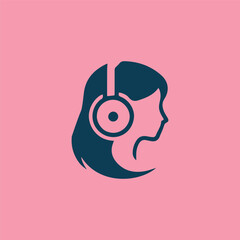 Headphone Girl Logo
