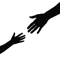 Helping hands - Clipart, Glyph and solid icon set, Flat Design Icon, line icon set, Flat Vector icon, icon, Editable stroke icon, Modern icon collection