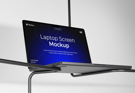 Laptop Screen Desktop Mockup