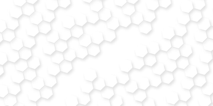 Abstract white and grey color hexagonal geometric background, Seamless pattern with hexagon, Serene ocean waves gently thin parallel lines in gradient blue tones, hexagonal white hexagons.