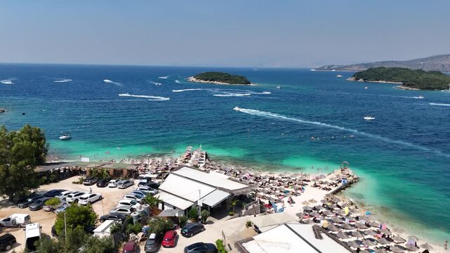 Ksamil Beach Albania by drone