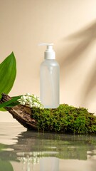 Milky Shower Cream Bottle with Lily of the Valley