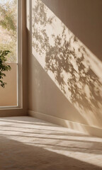 empty room with a wall