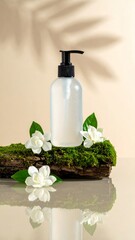 Milky Shower Cream Bottle with Gardenia