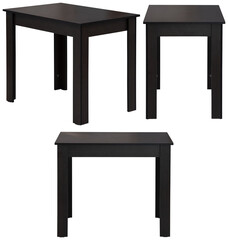 Fototapeta premium Modern dining table isolated, transparent background, furniture PNG