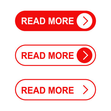 Read more buttons icon, Read more button for website design. Flat vector illustration design