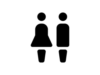 人のアイコン・トイレアイコン・男女 / Human Icon toilet icon man woman icon  &ndash; シンプル・フラット・ユーザーシンボル