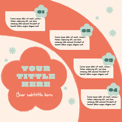 Flat Elegant Social Media Infographic Template