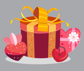 3D Valentine Gift Heart Icon