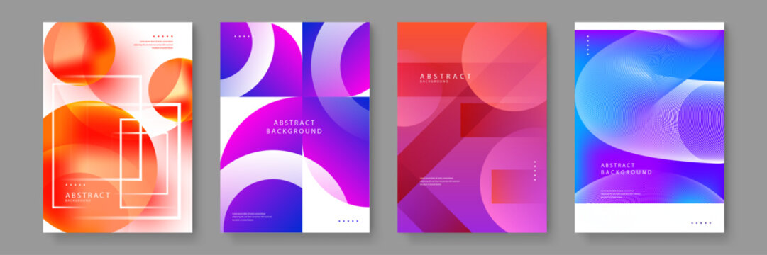 Abstract visuals with orange glowing spheres, purple geometric overlaps, and flowing blue mesh waves