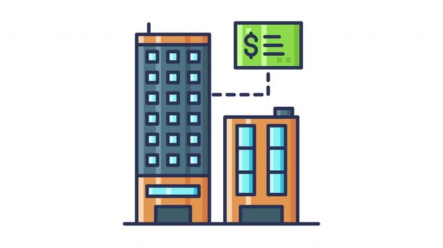 Property Animated Icon. Seamless Looping