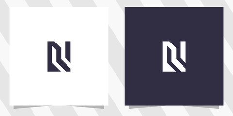 Letter n logo design vector