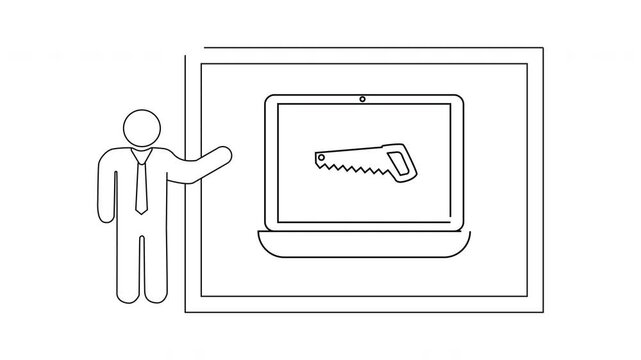 Online Woodworking Tutorial - A Single Line Drawing Concept.