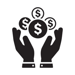 Save Money Hand Cash Icon