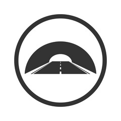 Fototapeta premium Road Tunnel icon isolated on transparent background