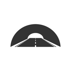 Fototapeta premium Road Tunnel icon isolated on transparent background