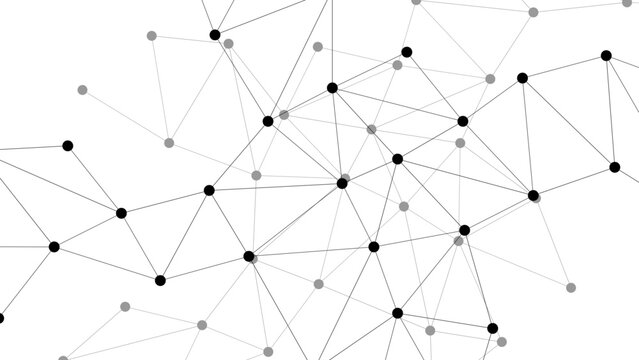 An abstract vector illustration featuring a seamless geometric pattern of circles and lines that creates a high-tech network structure for business communication and web design backdrops