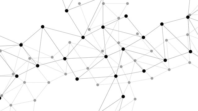 Seamless abstract geometric background vector illustration featuring a digital network pattern with connected lines and circular shapes for a modern business communication technology wallpaper design