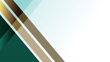 Green geometric background vector design. Luxury green with color gradation. Green gradient background. Suit for banner, backdrop, award, certificate and others