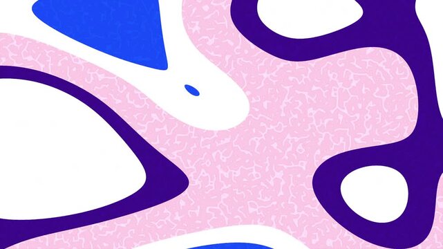 Abstract Purple and Pink Pattern with White and Blue Accents.