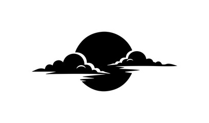 Minimalist Sunrise Silhouette Design