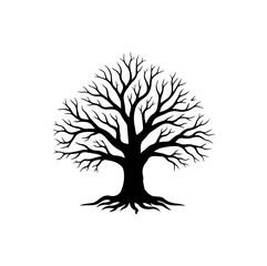 Minimalist Tree Silhouette Design