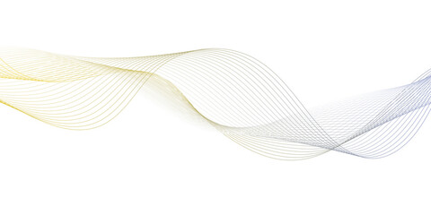 White background with geographic wave line, golden or blue line art image that curves and flows across a clean white backdrop, seamless glass futuristic architecture with circular lighting. © MUHAMMAD TALHA