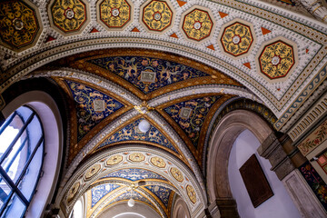 Obraz premium Painted ceilings in an old 19th century palace.