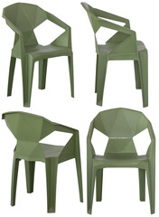 Real modern chair photographed in studio and isolated with transparent background. High-quality furniture product photography in PNG format, perfect for interior design projects