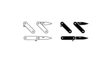 Obraz premium A collection of pocket knives in various colors and designs