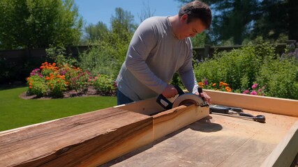 Achieve Perfect Straight Cuts on Thick Wood with a Circular Saw