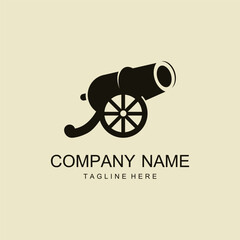 Simple Design Cannon Vector Illustration