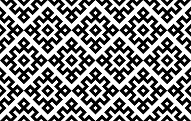 Fototapeta premium Geometric patterns, ethnic patterns, seamless patterns.