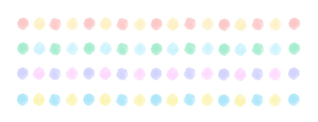 カラフルな水玉ライン背景素材セット