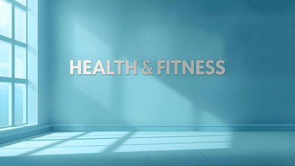 Fitness studio with sunlight