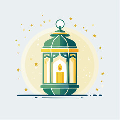 illustration of Ramadan lantern