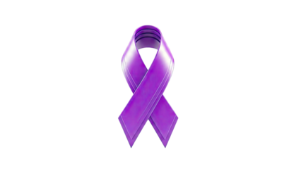 Purple awareness ribbon