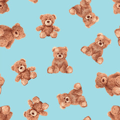 Seamless Cute Teddy Bears Pattern January 24th 2026