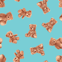 Seamless Cute Teddy Bears Pattern January 21st 2026