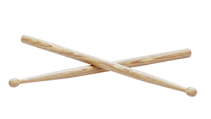 Pair of Wooden Drumsticks Crossed