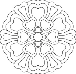  Bold and Easy Mandala Large Print Pattern Desiges for Beginners. Teens, Adults and Seniors Great for Stress Relief and Relaxation mandala desige for kids and adults coloring book, creative mandala