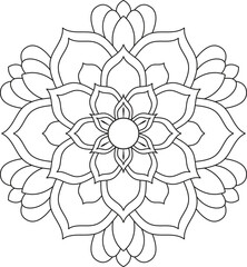 Bold and Easy Mandala Large Print Pattern Desiges for Beginners. Teens, Adults and Seniors Great for Stress Relief and Relaxation mandala desige for kids and adults coloring book, creative mandala 