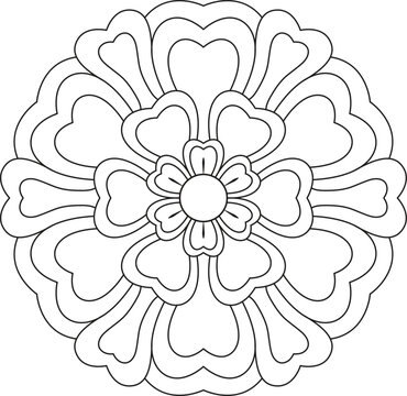  Bold and Easy Mandala Large Print Pattern Desiges for Beginners. Teens, Adults and Seniors Great for Stress Relief and Relaxation mandala desige for kids and adults coloring book, creative mandala