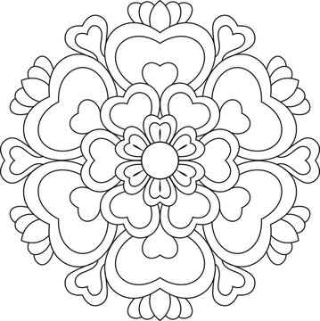  Bold and Easy Mandala Large Print Pattern Desiges for Beginners. Teens, Adults and Seniors Great for Stress Relief and Relaxation mandala desige for kids and adults coloring book, creative mandala