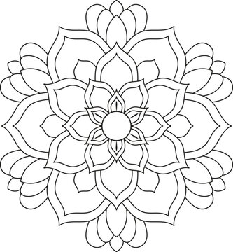 Bold and Easy Mandala Large Print Pattern Desiges for Beginners. Teens, Adults and Seniors Great for Stress Relief and Relaxation mandala desige for kids and adults coloring book, creative mandala 